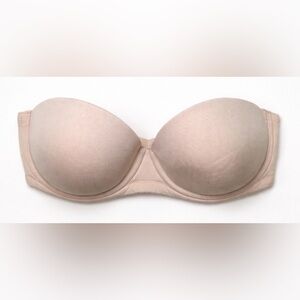 NWT Wacoal Nude Strapless Bra 36DD Underwire Molded Multiway Supportive Plus